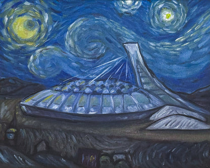 Coton-ouaté - Stade Olympique de Montréal aux yeux de Van Gogh